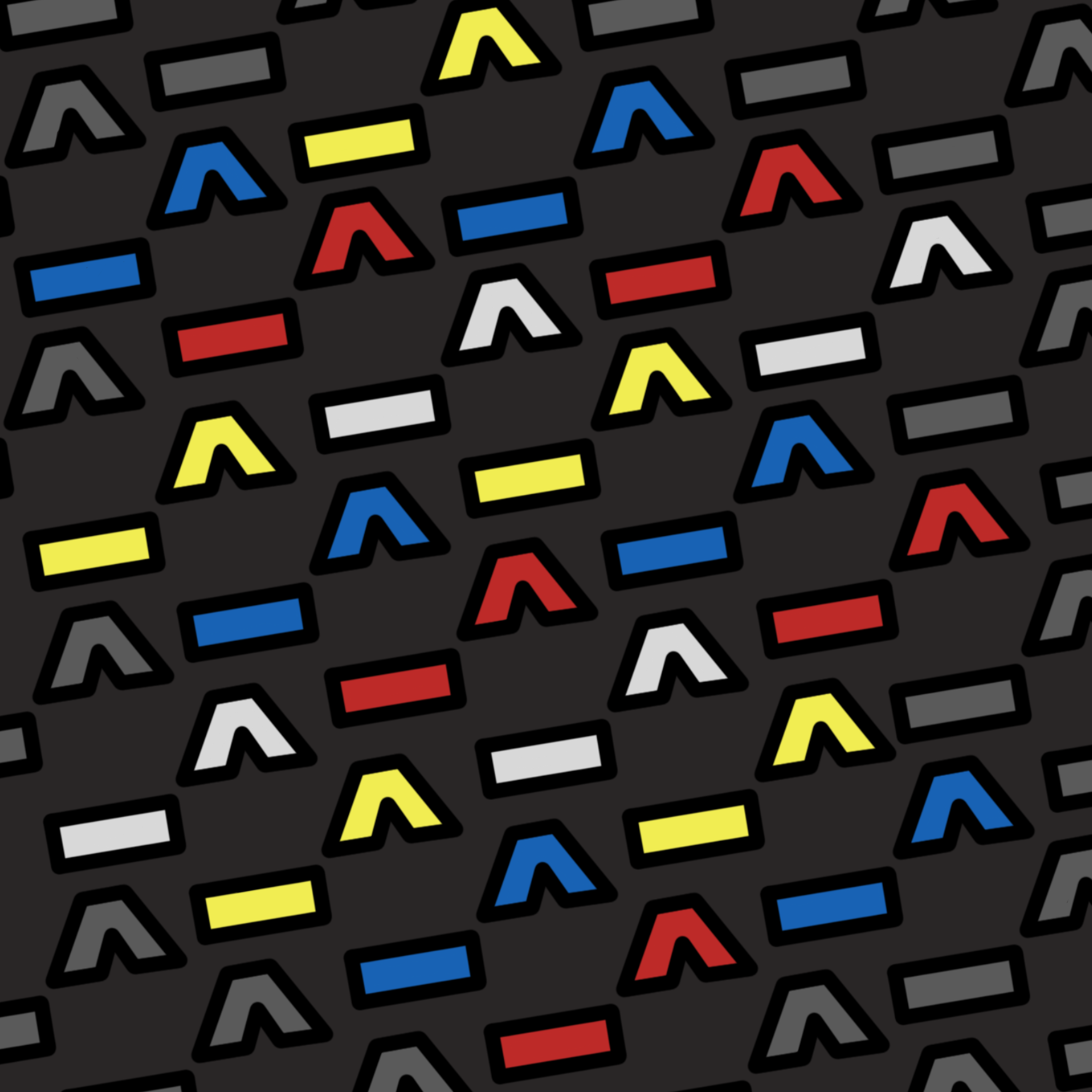 A Space Caret Program mosaic graphic